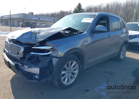 2015 BMW X3 xDrive28I из США, поврежденный, VIN 5UXWX9C57F0D61012